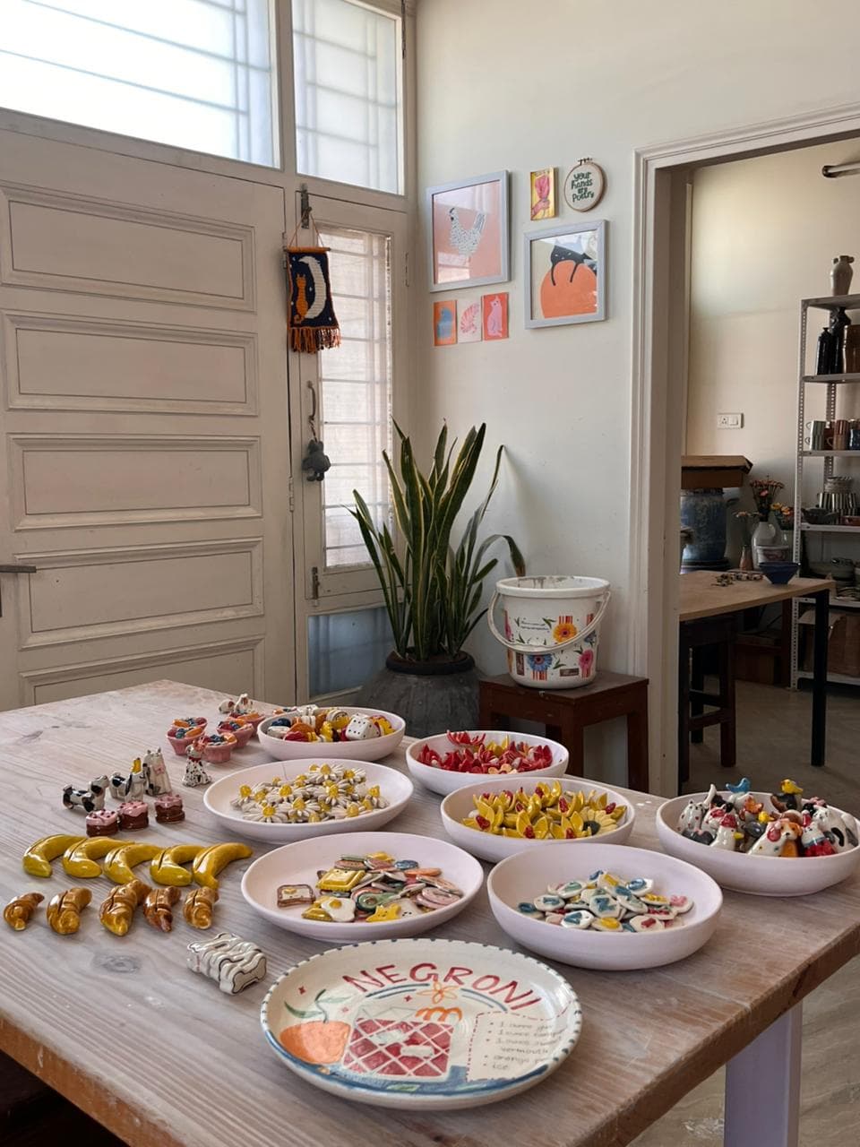 Pottery creation process